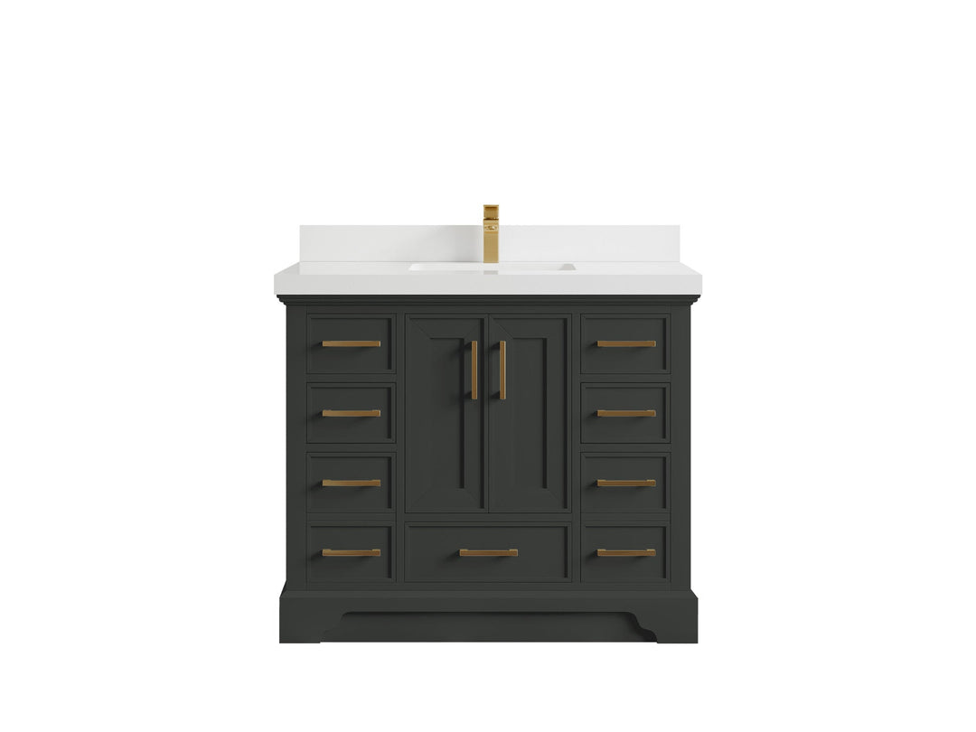 Charlotte 42 in. W x 22 in. D Single Sink Bathroom Vanity - Willow Bath and Vanity
