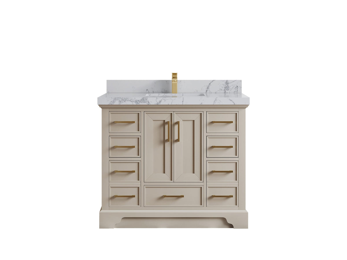 Charlotte 42 in. W x 22 in. D Single Sink Bathroom Vanity - Willow Bath and Vanity