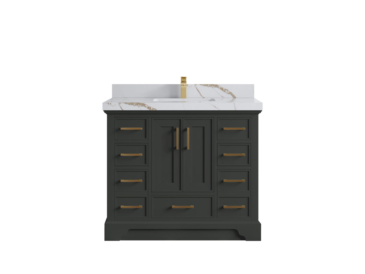Charlotte 42 in. W x 22 in. D Single Sink Bathroom Vanity - Willow Bath and Vanity
