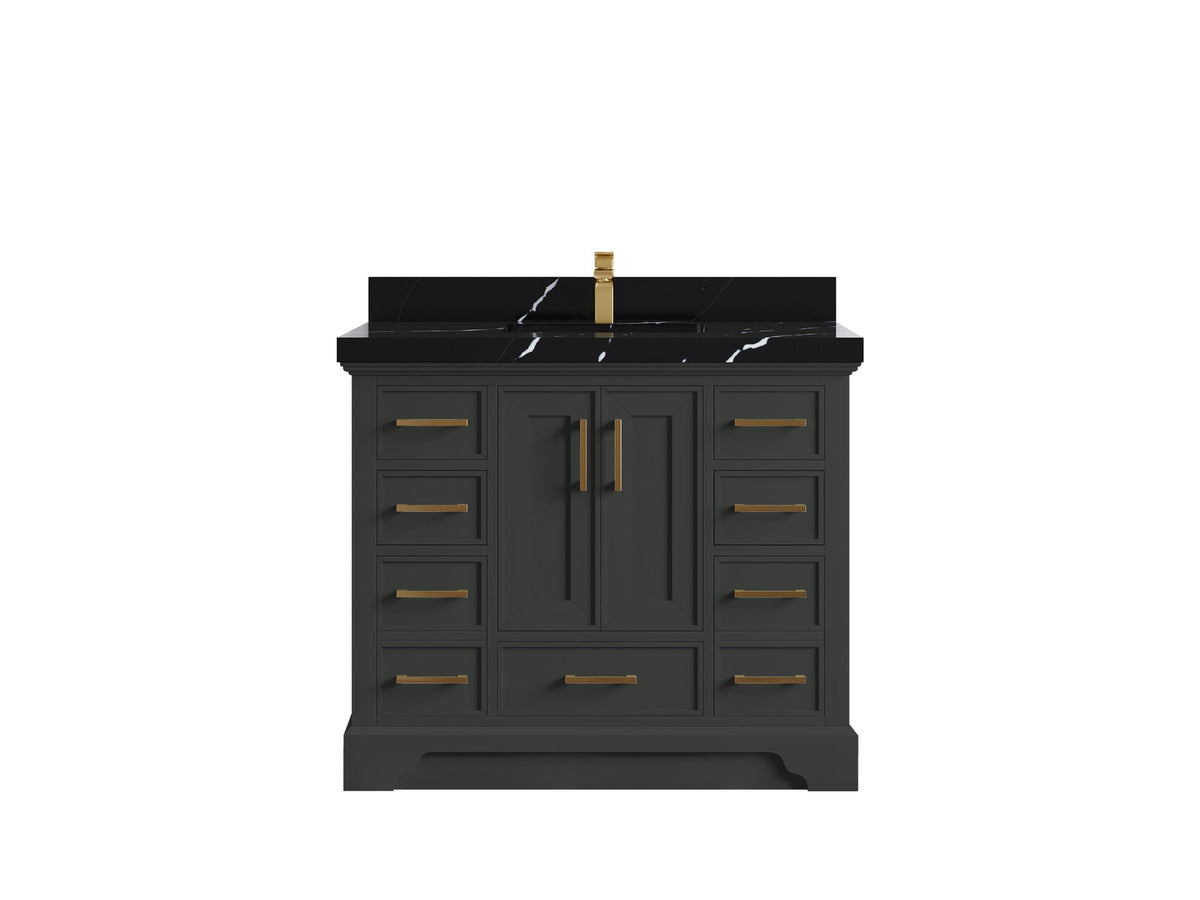 Charlotte 42 in. W x 22 in. D Single Sink Bathroom Vanity - Willow Bath and Vanity
