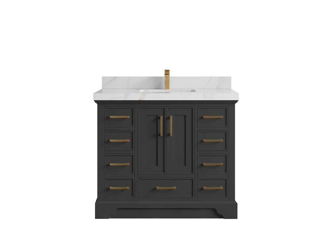 Charlotte 42 in. W x 22 in. D Single Sink Bathroom Vanity - Willow Bath and Vanity