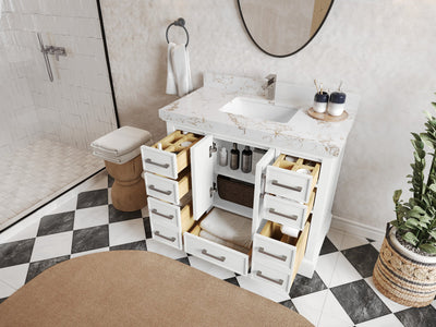 Charlotte 42 in. W x 22 in. D Single Sink Bathroom Vanity - Willow Bath and Vanity