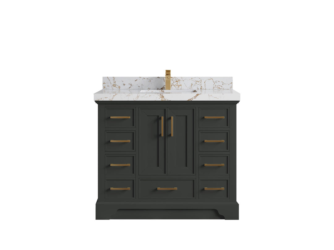 Charlotte 42 in. W x 22 in. D Single Sink Bathroom Vanity - Willow Bath and Vanity