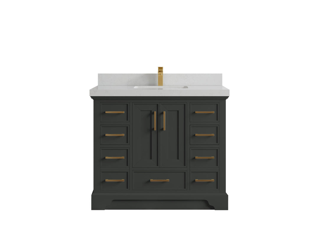 Charlotte 42 in. W x 22 in. D Single Sink Bathroom Vanity - Willow Bath and Vanity