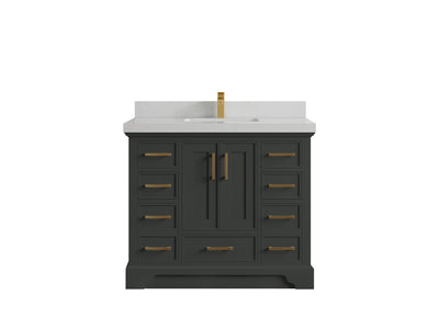Charlotte 42 in. W x 22 in. D Single Sink Bathroom Vanity - Willow Bath and Vanity
