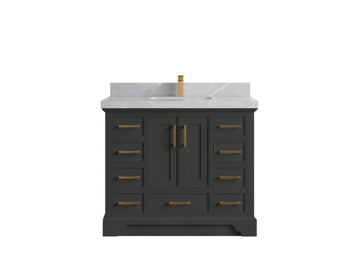 Charlotte 42 in. W x 22 in. D Single Sink Bathroom Vanity - Willow Bath and Vanity