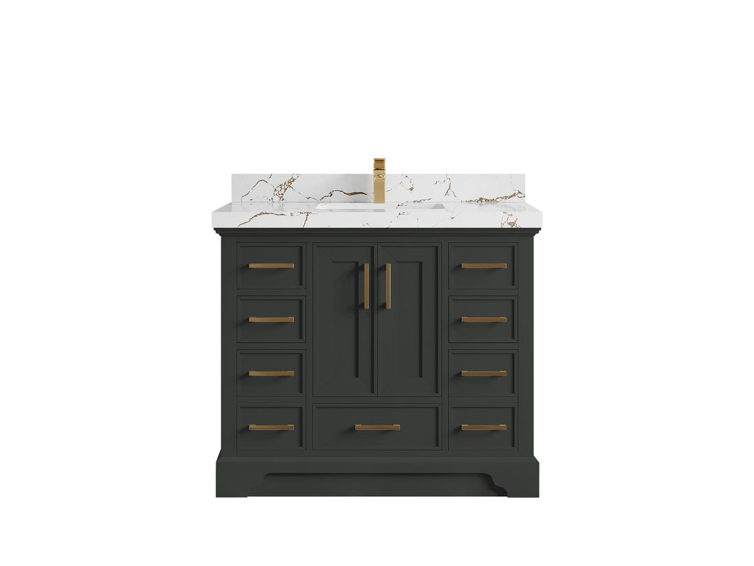 Charlotte 42 in. W x 22 in. D Single Sink Bathroom Vanity - Willow Bath and Vanity