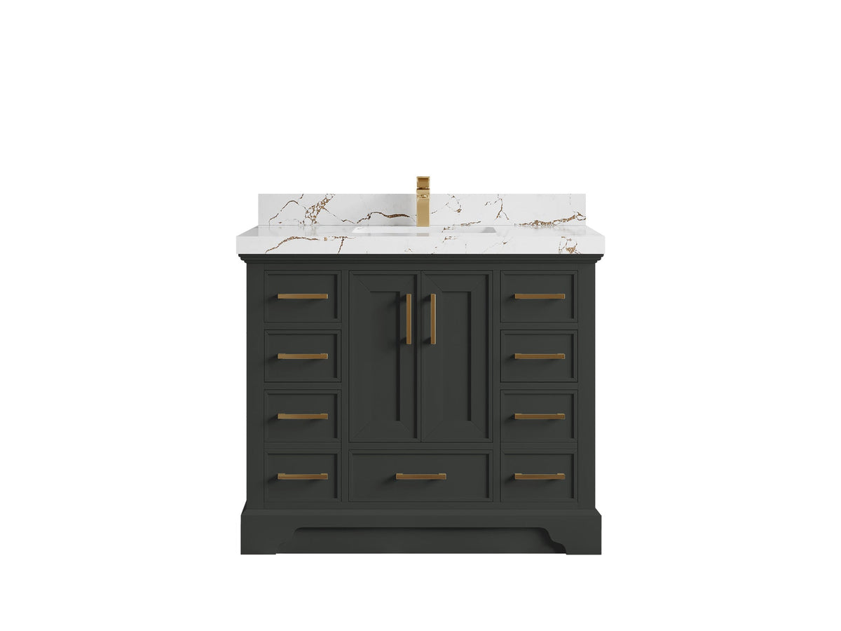 Charlotte 42 in. W x 22 in. D Single Sink Bathroom Vanity - Willow Bath and Vanity