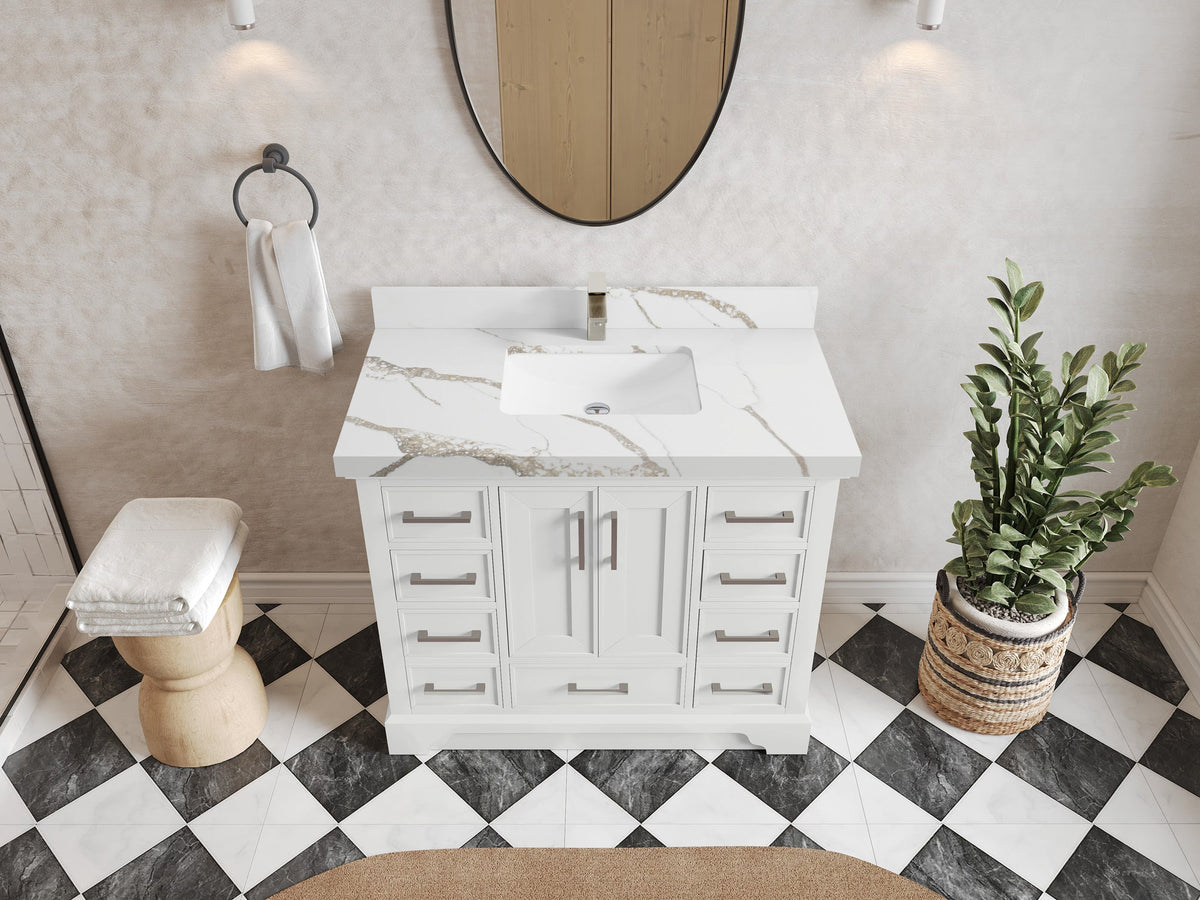 Charlotte 42 in. W x 22 in. D Single Sink Bathroom Vanity - Willow Bath and Vanity