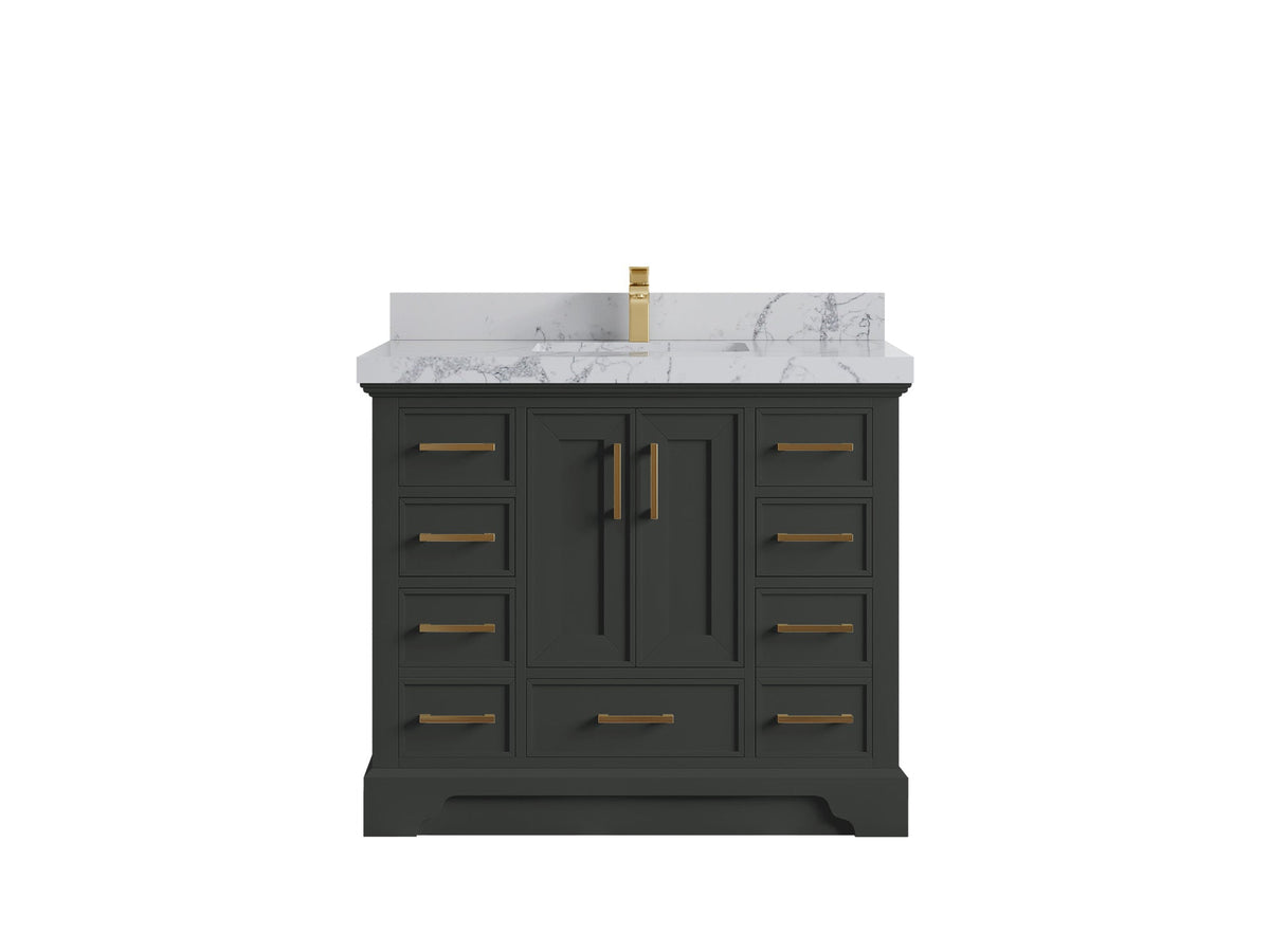 Charlotte 42 in. W x 22 in. D Single Sink Bathroom Vanity - Willow Bath and Vanity