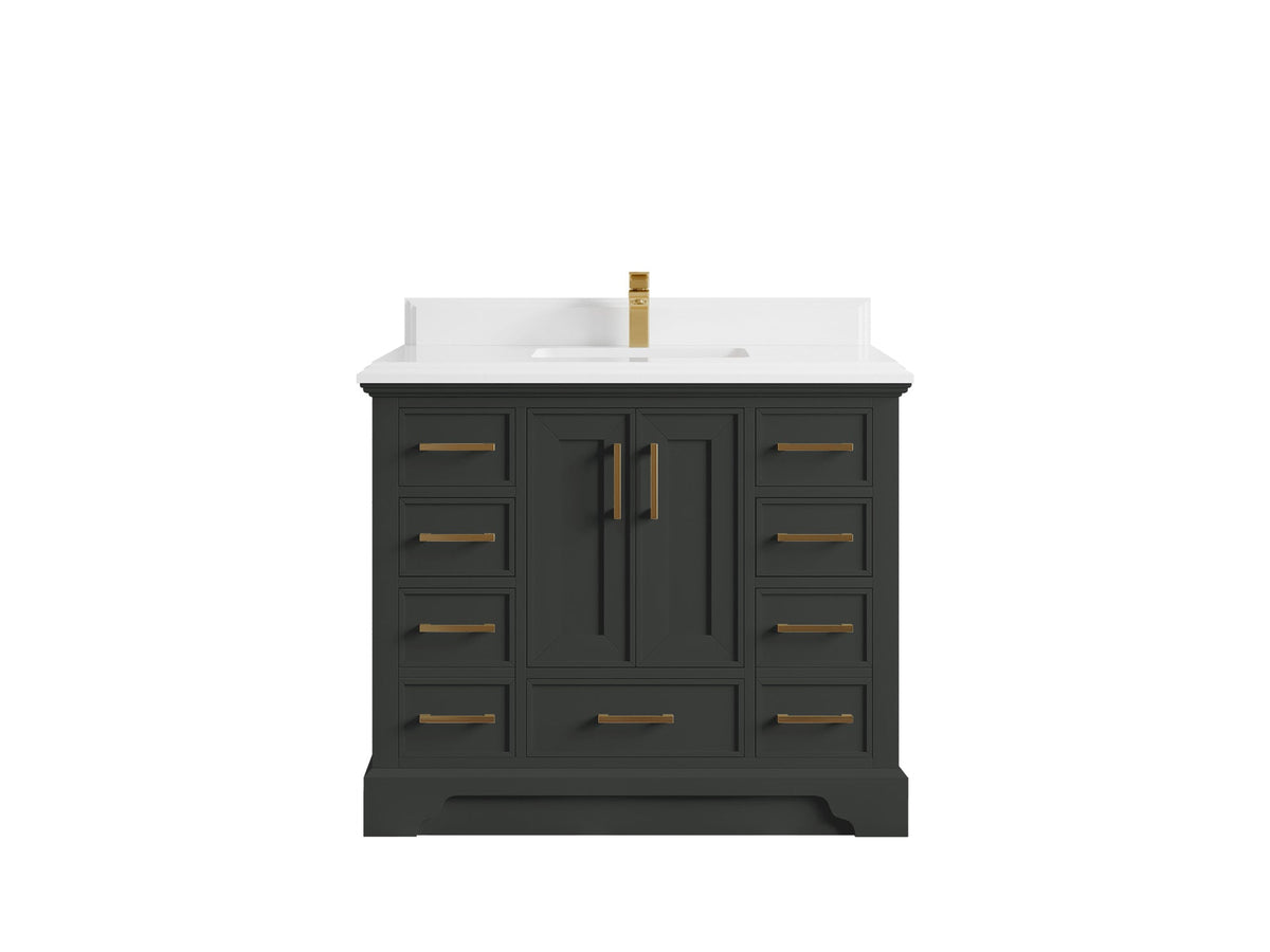 Charlotte 42 in. W x 22 in. D Single Sink Bathroom Vanity - Willow Bath and Vanity