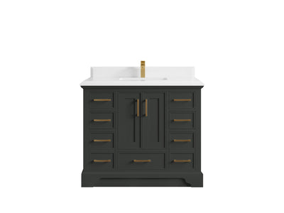 Charlotte 42 in. W x 22 in. D Single Sink Bathroom Vanity - Willow Bath and Vanity