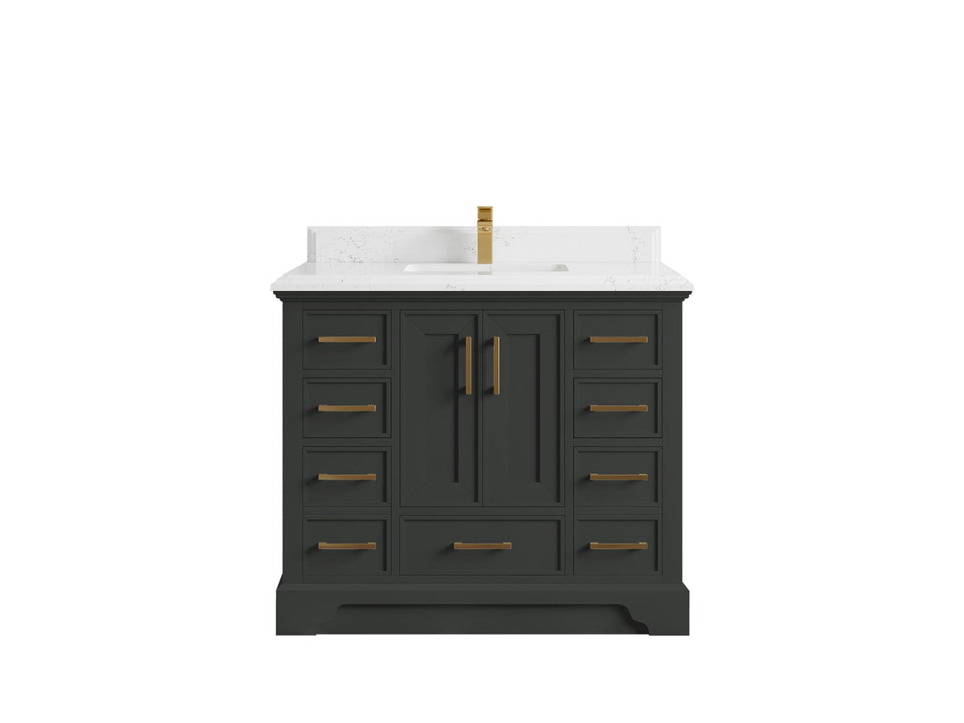 Charlotte 42 in. W x 22 in. D Single Sink Bathroom Vanity - Willow Bath and Vanity
