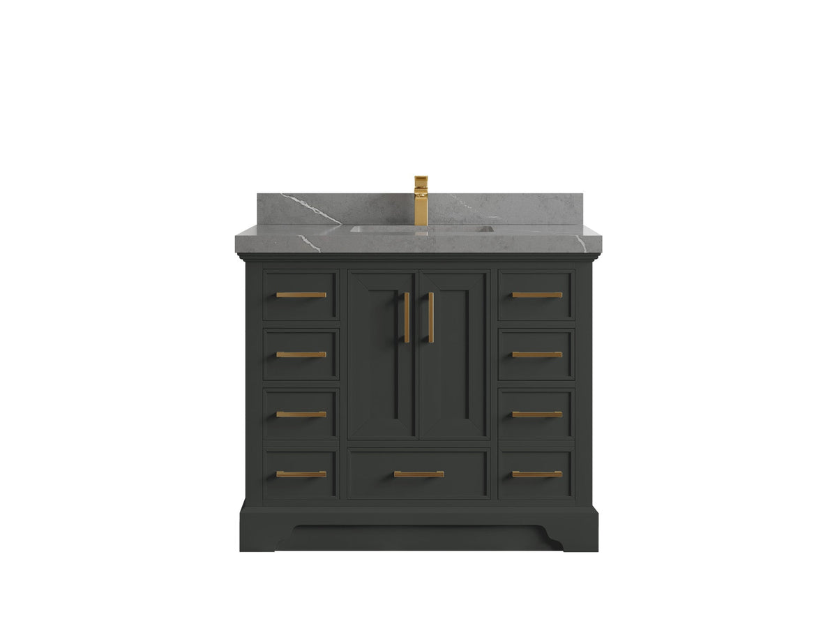 Charlotte 42 in. W x 22 in. D Single Sink Bathroom Vanity - Willow Bath and Vanity