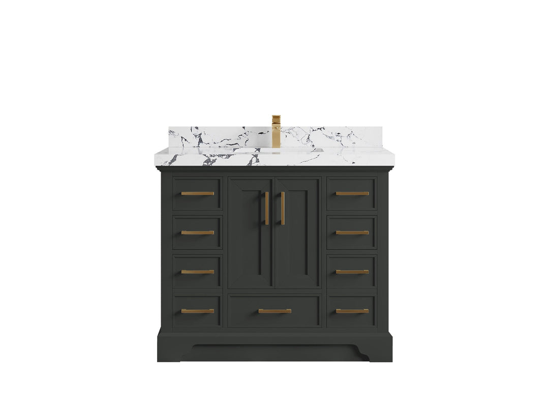 Charlotte 42 in. W x 22 in. D Single Sink Bathroom Vanity - Willow Bath and Vanity