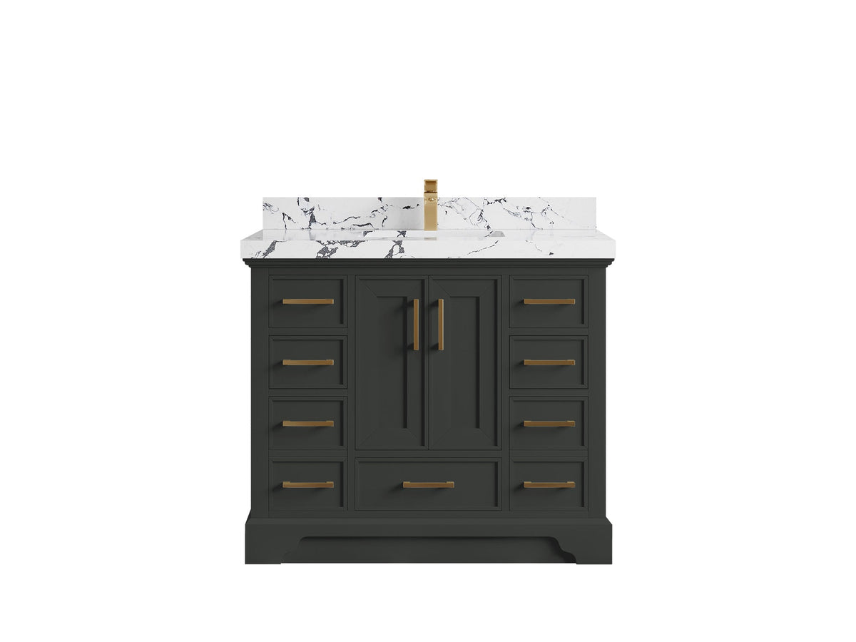 Charlotte 42 in. W x 22 in. D Single Sink Bathroom Vanity - Willow Bath and Vanity