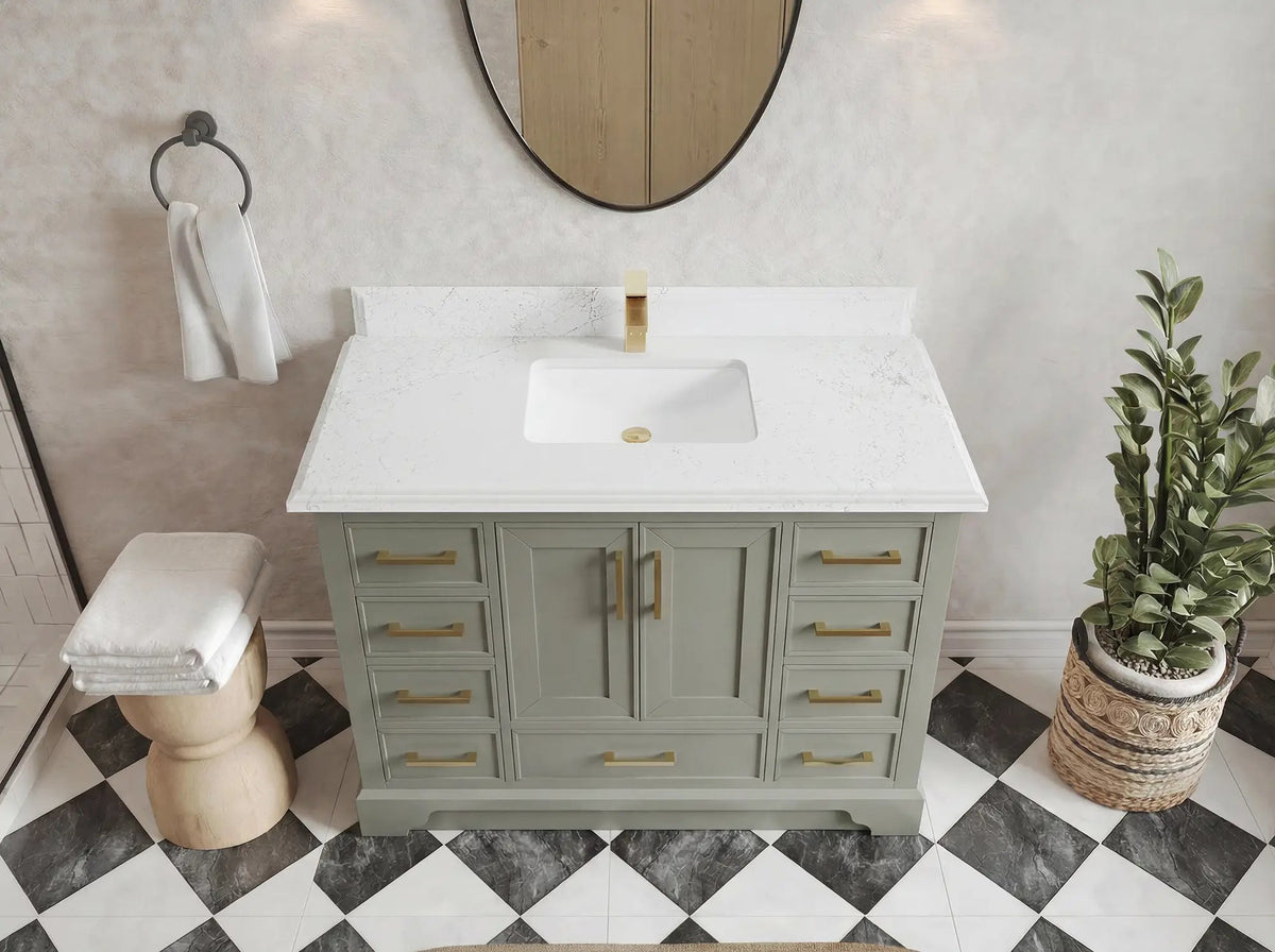 Charlotte 48 in. W x 22 in. D Single Sink Bathroom Vanity - Willow Bath and Vanity