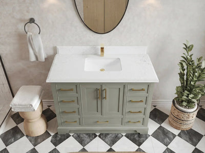Charlotte 48 in. W x 22 in. D Single Sink Bathroom Vanity - Willow Bath and Vanity