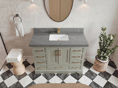 Charlotte 48 in. W x 22 in. D Single Sink Bathroom Vanity - Willow Bath and Vanity