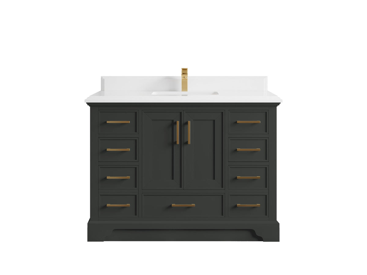 Charlotte 48 in. W x 22 in. D Single Sink Bathroom Vanity - Willow Bath and Vanity