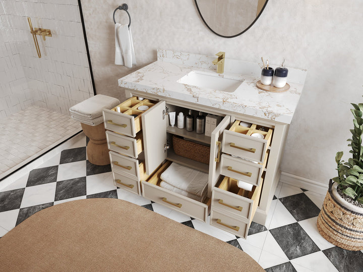 Charlotte 48 in. W x 22 in. D Single Sink Bathroom Vanity - photo 3