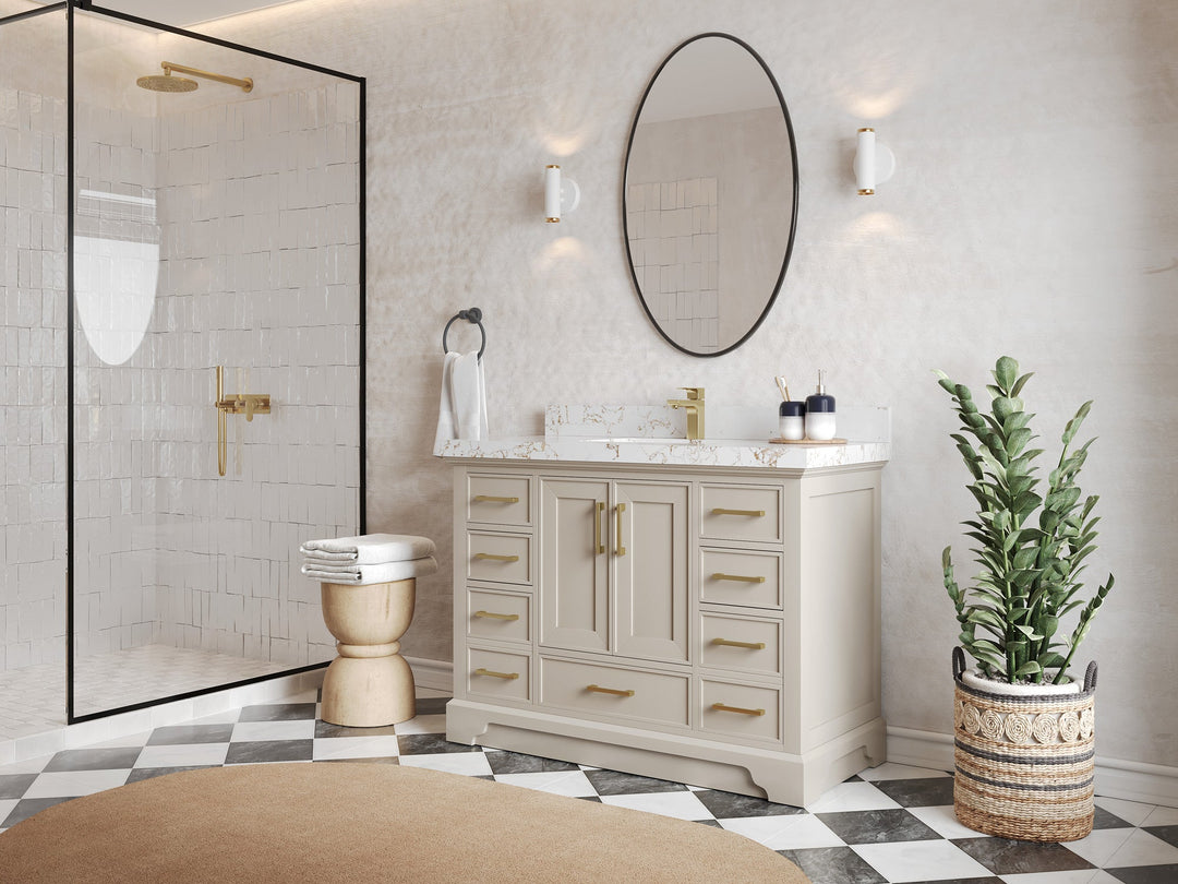 Charlotte 48 in. W x 22 in. D Single Sink Bathroom Vanity - Willow Bath and Vanity