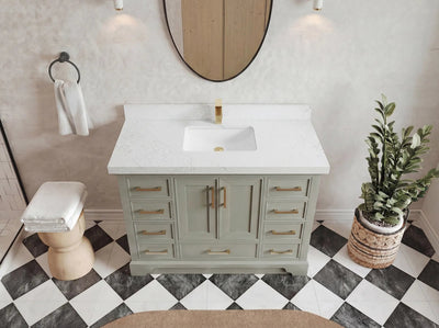 Charlotte 48 in. W x 22 in. D Single Sink Bathroom Vanity - Willow Bath and Vanity