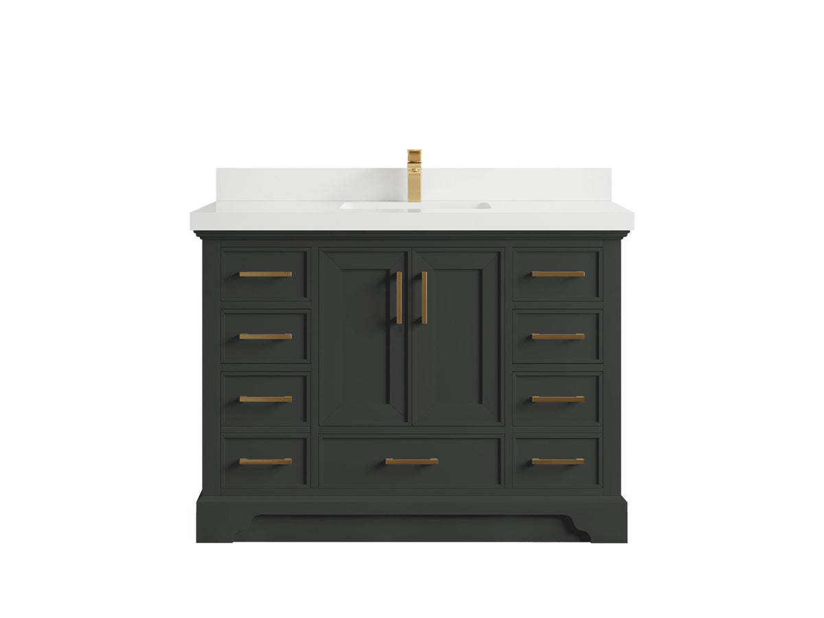 Charlotte 48 in. W x 22 in. D Single Sink Bathroom Vanity - Willow Bath and Vanity