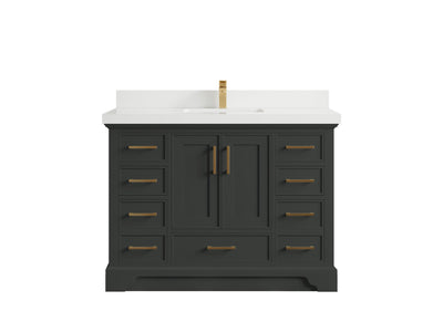 Charlotte 48 in. W x 22 in. D Single Sink Bathroom Vanity - Willow Bath and Vanity