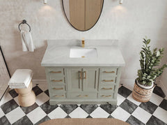 Charlotte 48 in. W x 22 in. D Single Sink Bathroom Vanity - photo 12