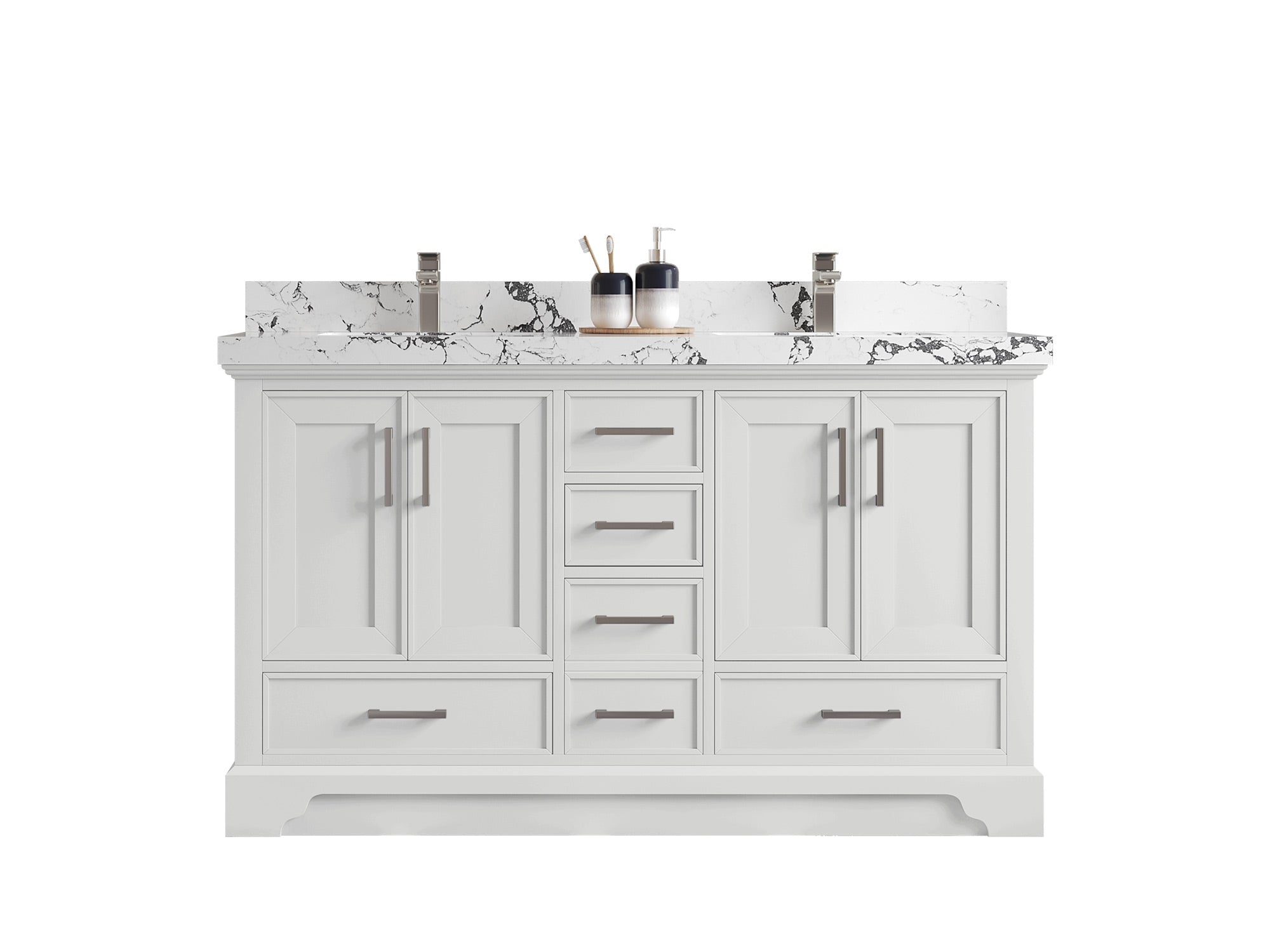 Charlotte 60 in. W x 22 in. D Double Sink Bathroom Vanity - Willow Bath and Vanity