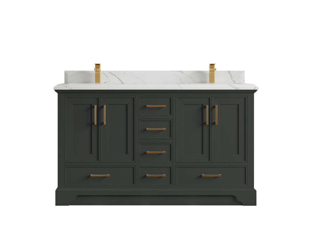 Charlotte 60 in. W x 22 in. D Double Sink Bathroom Vanity - Willow Bath and Vanity