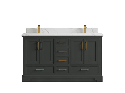 Charlotte 60 in. W x 22 in. D Double Sink Bathroom Vanity - Willow Bath and Vanity