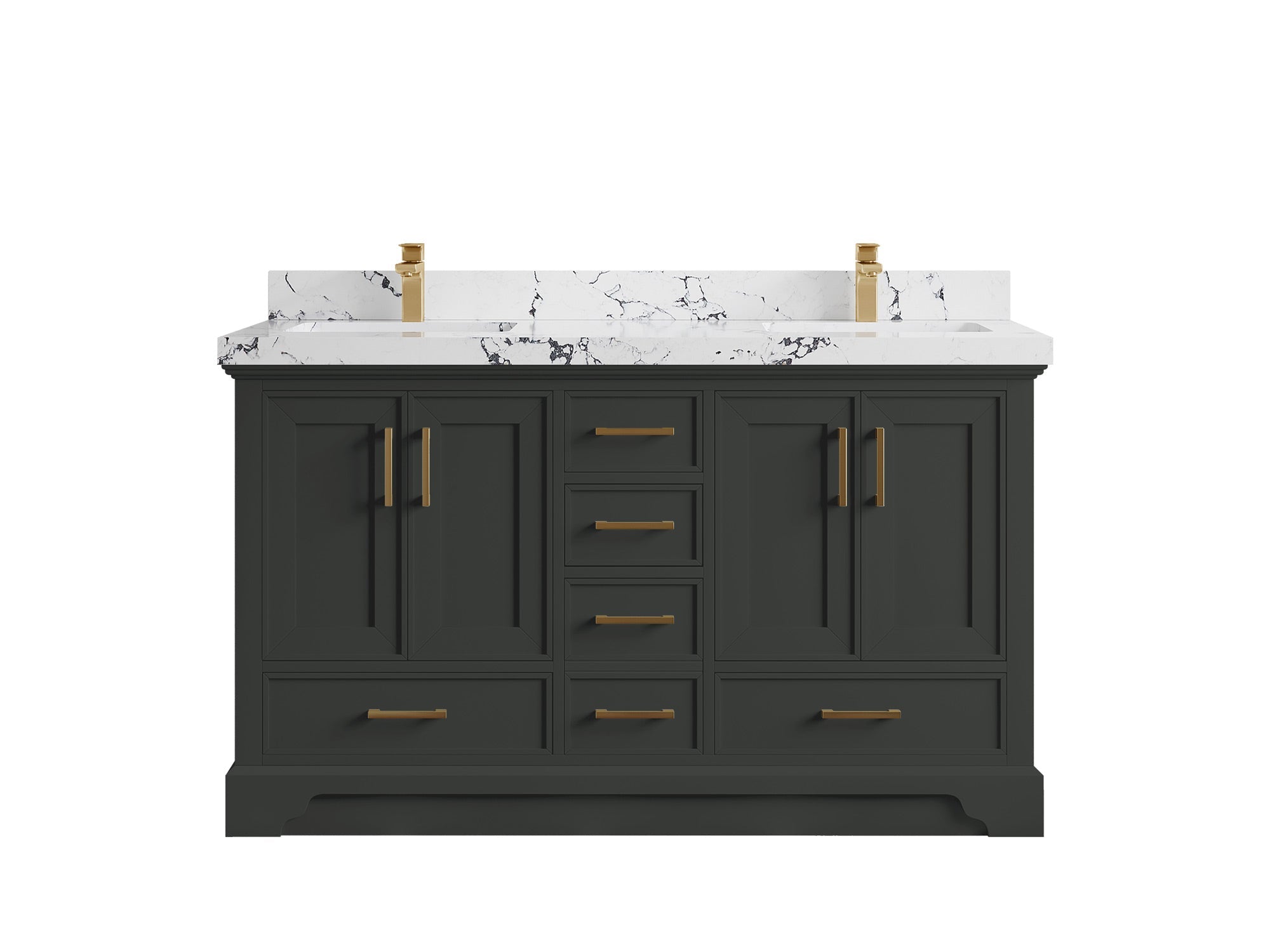 Charlotte 60 in. W x 22 in. D Double Sink Bathroom Vanity - Willow Bath and Vanity