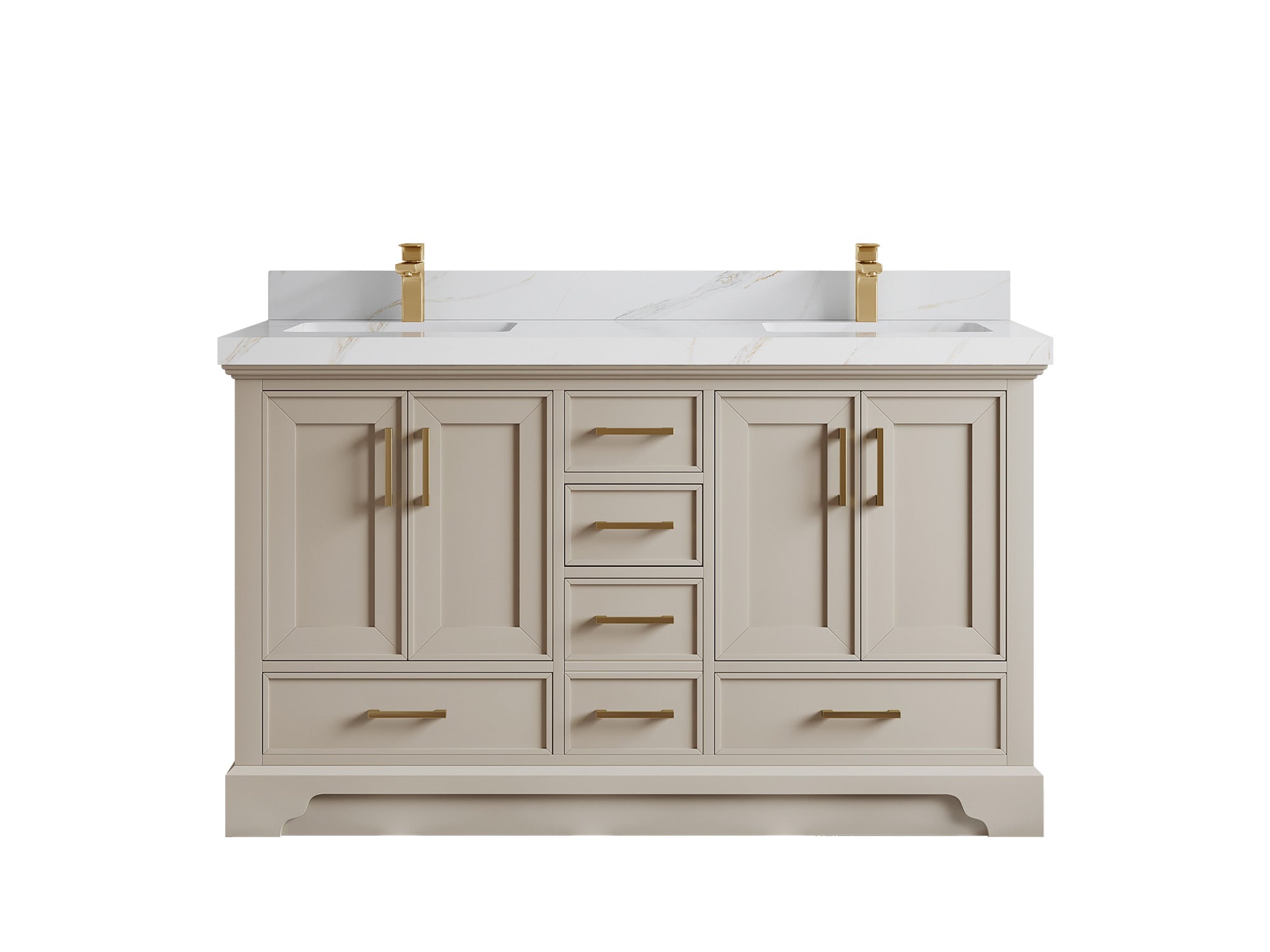 Charlotte 60 in. W x 22 in. D Double Sink Bathroom Vanity - Willow Bath and Vanity
