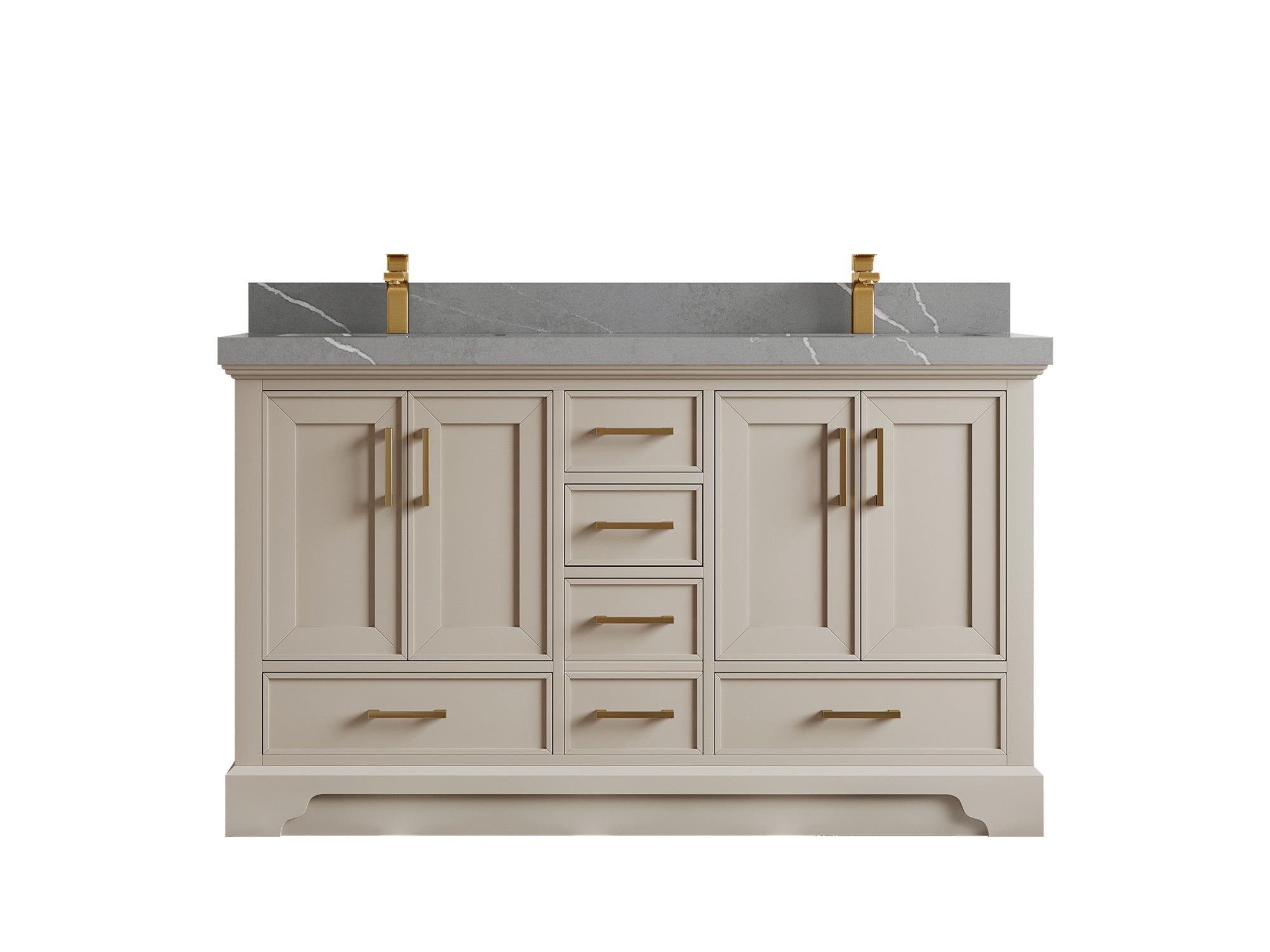 Charlotte 60 in. W x 22 in. D Double Sink Bathroom Vanity - Willow Bath and Vanity