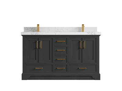 Charlotte 60 in. W x 22 in. D Double Sink Bathroom Vanity - Willow Bath and Vanity