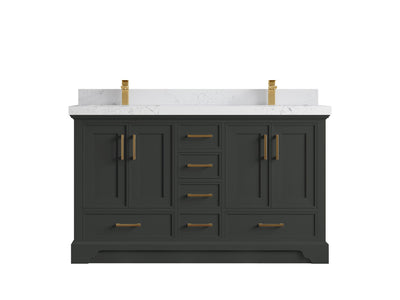 Charlotte 60 in. W x 22 in. D Double Sink Bathroom Vanity - Willow Bath and Vanity