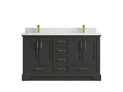 Charlotte 60 in. W x 22 in. D Double Sink Bathroom Vanity - Willow Bath and Vanity