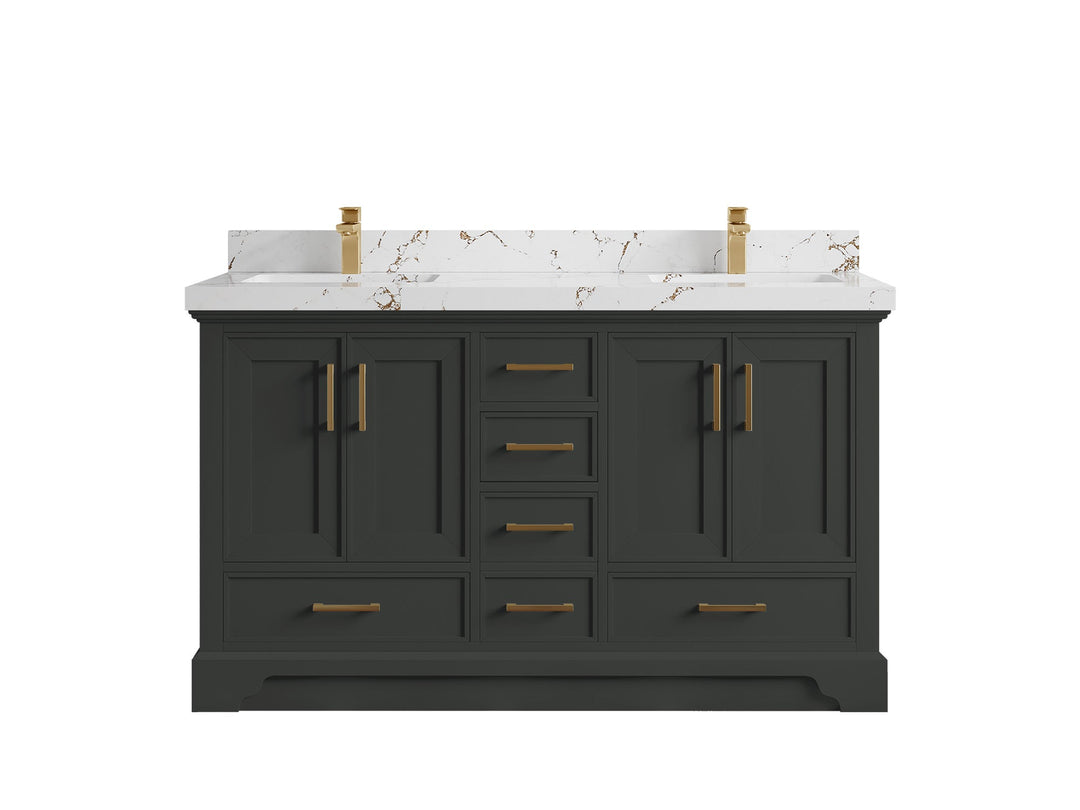 Charlotte 60 in. W x 22 in. D Double Sink Bathroom Vanity - Willow Bath and Vanity