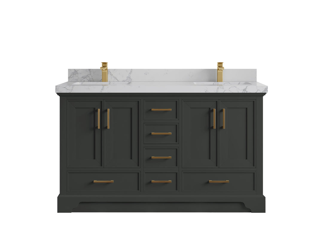 Charlotte 60 in. W x 22 in. D Double Sink Bathroom Vanity - Willow Bath and Vanity