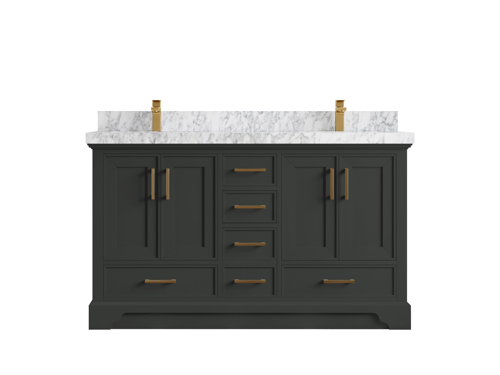Charlotte 60 in. W x 22 in. D Double Sink Bathroom Vanity - Willow Bath and Vanity