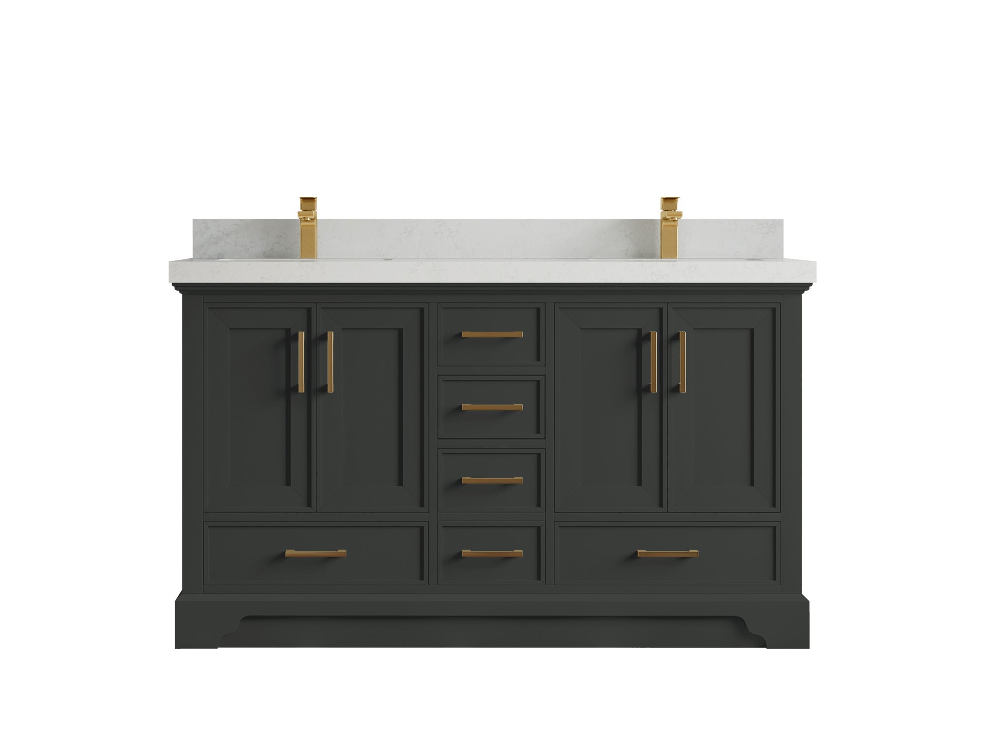 Charlotte 60 in. W x 22 in. D Double Sink Bathroom Vanity - Willow Bath and Vanity