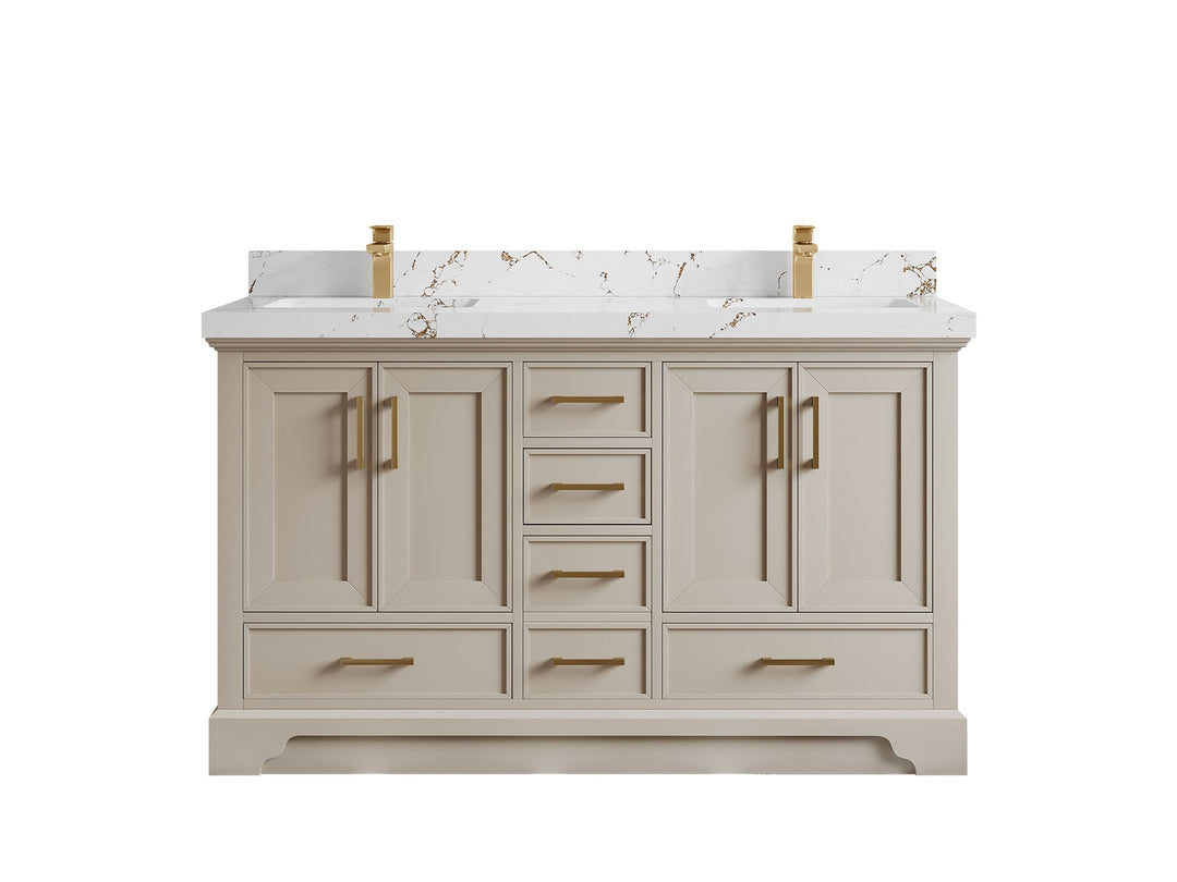 Charlotte 60 in. W x 22 in. D Double Sink Bathroom Vanity - Willow Bath and Vanity