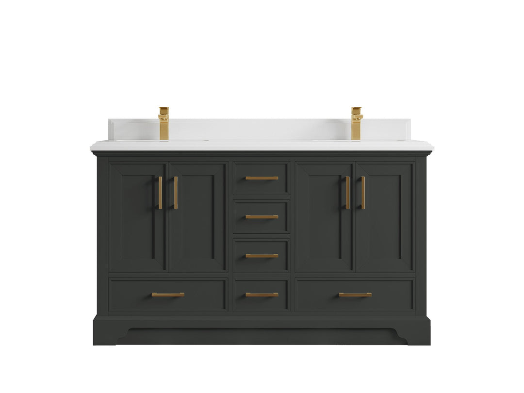 Charlotte 60 in. W x 22 in. D Double Sink Bathroom Vanity - Willow Bath and Vanity