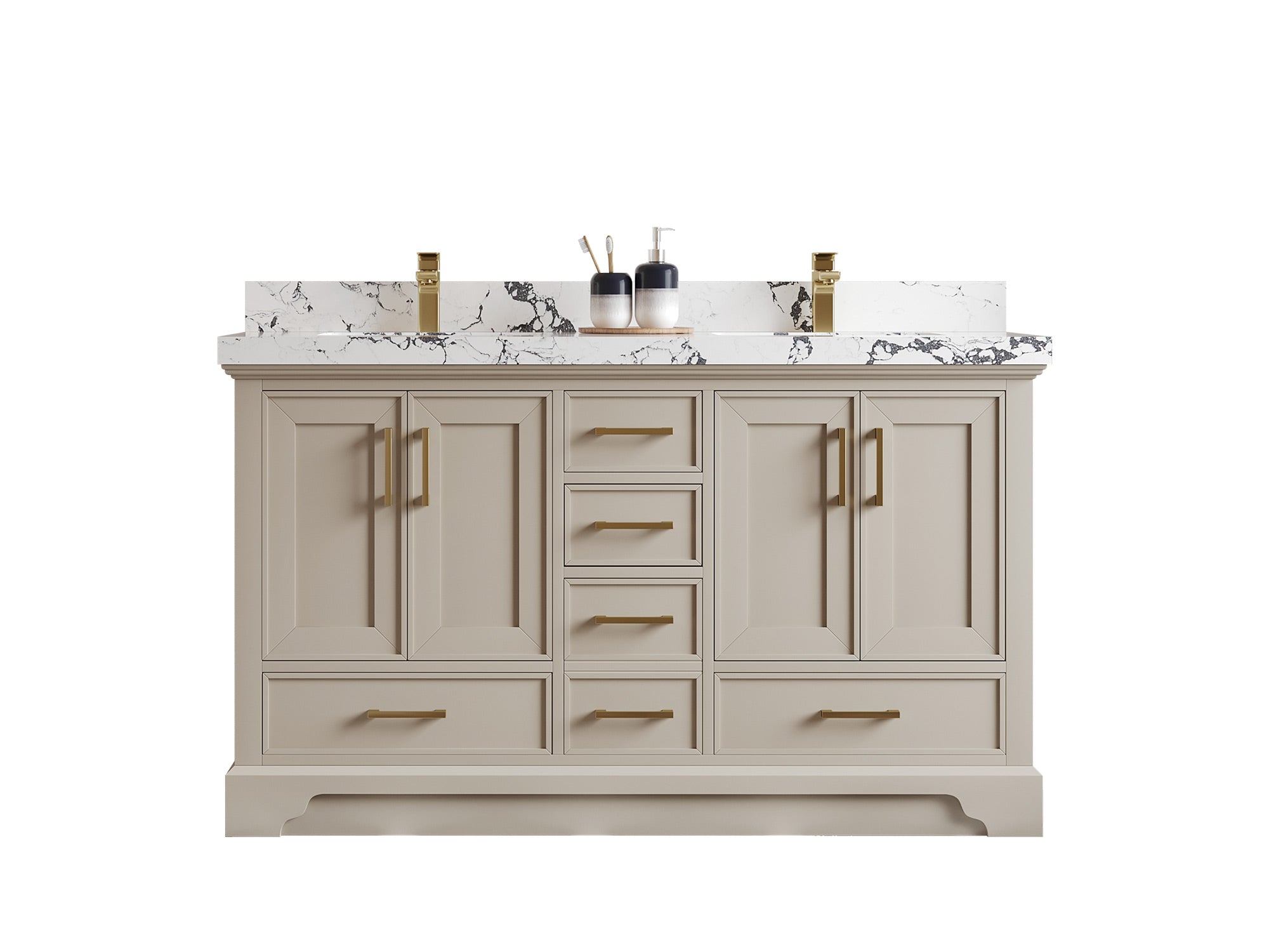 Charlotte 60 in. W x 22 in. D Double Sink Bathroom Vanity - Willow Bath and Vanity