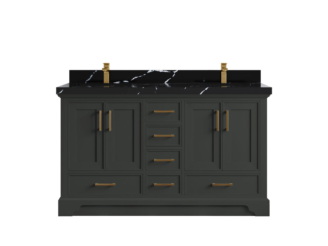 Charlotte 60 in. W x 22 in. D Double Sink Bathroom Vanity - Willow Bath and Vanity