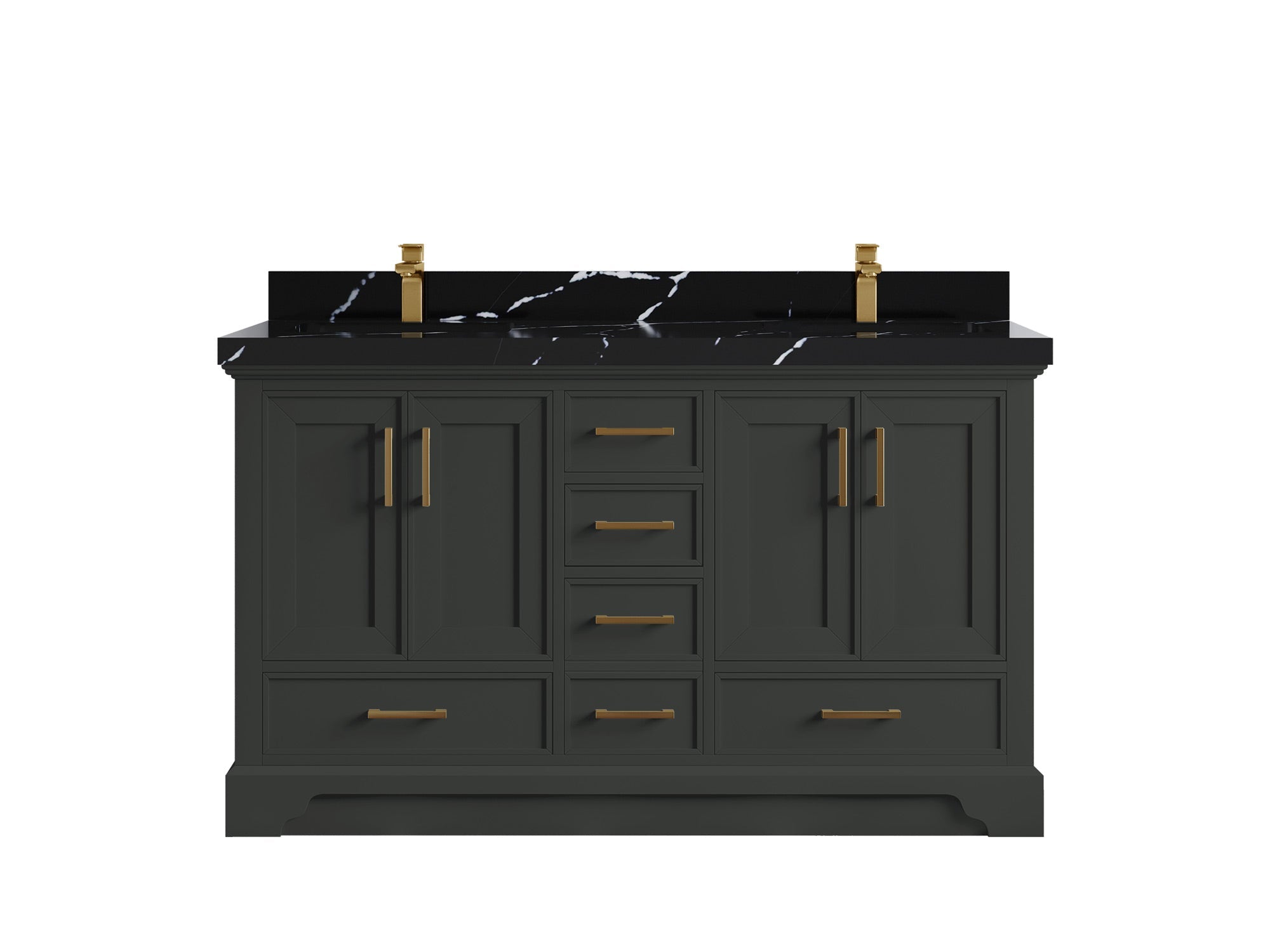 Charlotte 60 in. W x 22 in. D Double Sink Bathroom Vanity - Willow Bath and Vanity