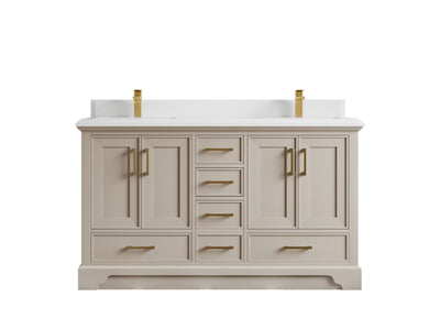 Charlotte 60 in. W x 22 in. D Double Sink Bathroom Vanity - Willow Bath and Vanity