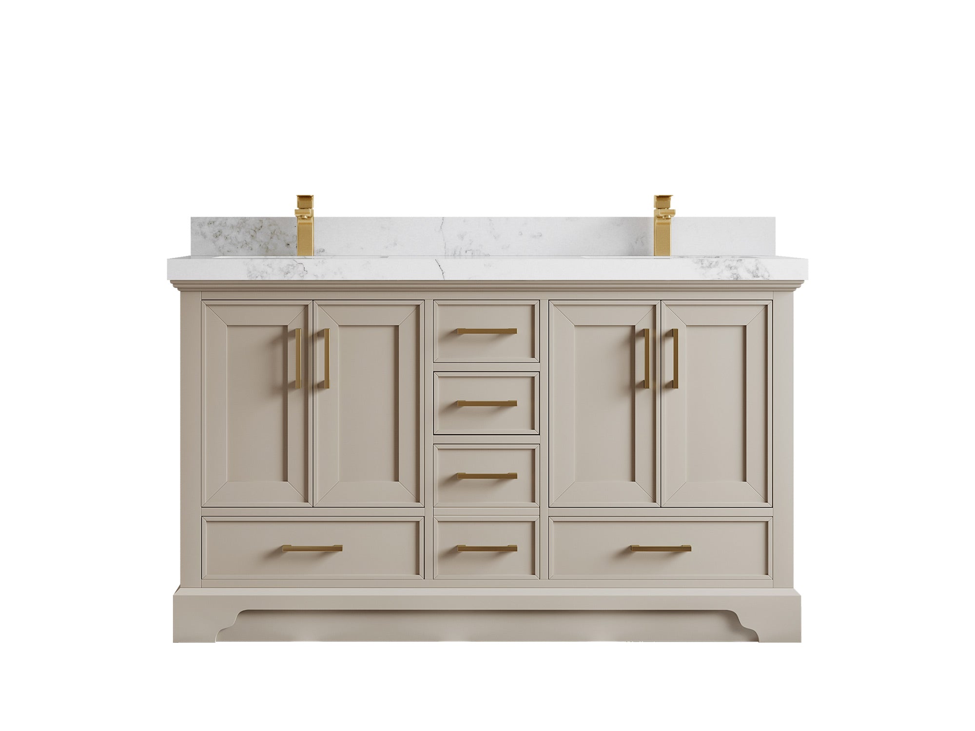Charlotte 60 in. W x 22 in. D Double Sink Bathroom Vanity - Willow Bath and Vanity